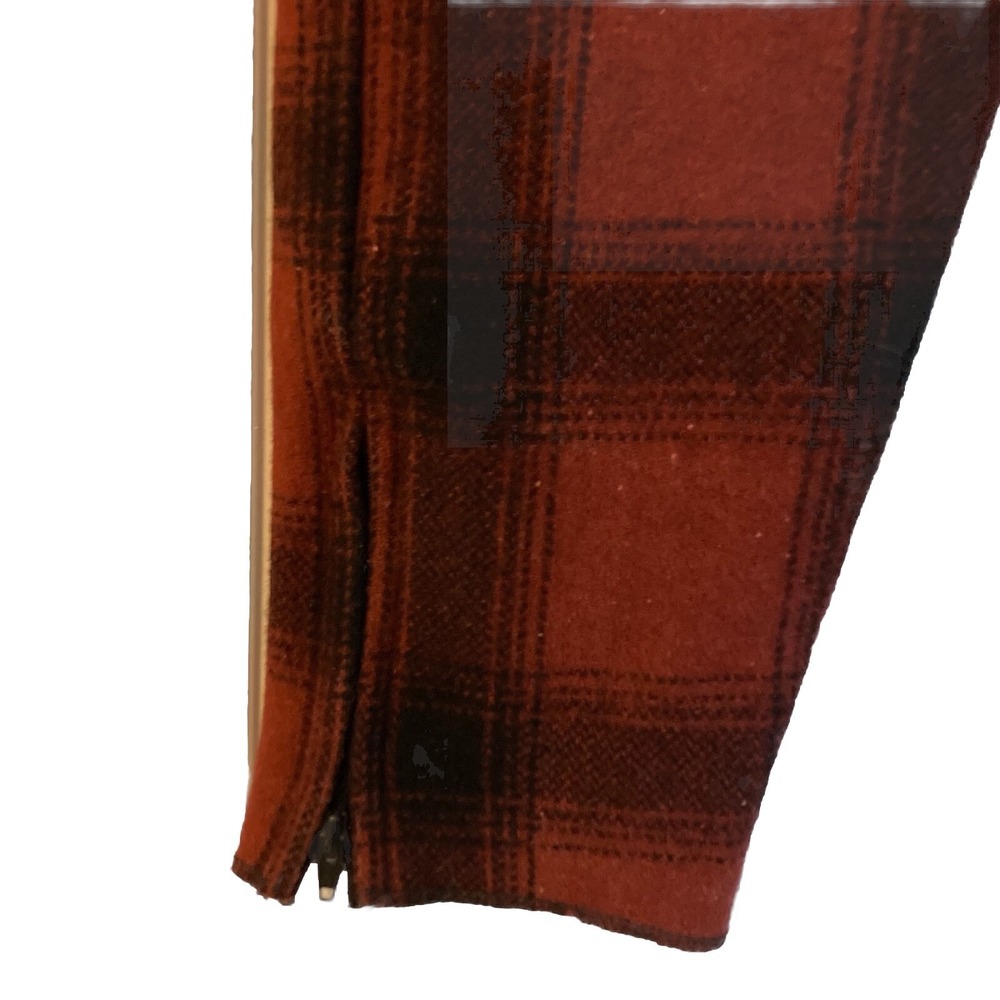 Vtg Big Bill Wool Blend Hunting Pants Mens 34 x 30 Red Plaid w/ FLAW Canada Made - Picture 4 of 16